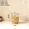 Cubo de Almacenamiento para Arroz, Cubo Sellado a Prueba de Insectos y Humedad, Contenedor de Almacenamiento Grande de Grado Alimenticio para el Hogar, Caja Transparente para Almacenamiento de Granos