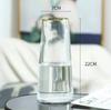 Vaso de vidro transparente pintado de ouro de luxo com luz criativa nórdica para sala de estar arranjo de flores levantadas em água ornamentos decorativos de flores secas vaso de vidro