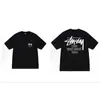 Nova camiseta Stus de manga curta masculina e feminina 2026, caimento solto de verão, peso pesado 230g, camiseta de algodão de alta qualidade