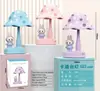 Lámpara de mesa mini de dibujos animados para escritorio, luz nocturna ambiental, escritorio, linda luz nocturna decorativa, hongo de cumpleaños, lámpara de mesa pequeña