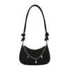 Bolsa Feminina Transversal de Ombro Único da Moda 2024 Nova Bolsa Transversal de Corrente Artística Estilosa Bolsa Dumpling de Corrente Fashion