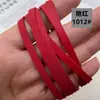 Material de felpa de un lado cordón de cuero gamuzado 5 mm felpa cordón de felpa de un lado imitación accesorios para joyería DIY un metro tira de cuero accesorios para pendientes