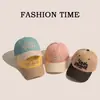 Gorras Infantiles Estilo Coreano Colorido de Moda Bloques de Color Elegante Visera Gorra de Béisbol para Niños y Niñas Linda Versátil Gorra de Salida