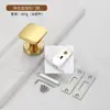 Cerradura de Puerta Invisible de un Solo Lado para Puertas Interiores del Hogar, Cerradura Cuadrada de Aleación de Zinc Silenciosa Oculta de un Solo Lado, Cerradura de Puerta con Manija sin Llave