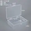 Caixa plástica retangular de PP transparente, caixa vazia para itens pequenos, caixa de armazenamento para componentes de equipamento de pesca, caixa de joias, caixa de brinquedos DIY