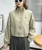 Chaqueta Corta con Cuello Alto para Mujer, 26 Otoño Nueva, Estilo Coreano, Holgada, Ligera, Cómoda, Transpirable, Top Versátil, Chaqueta de Mujer
