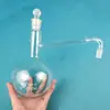 Shu Niu Matraz de Destilación Redondo de Fondo Completo de Vidrio Condensador Aparato para Aceite Esencial e Hidrosol Destilador de Iones de Amonio Botella de Destilación