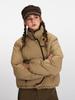 Heyhenry Abrigo de Algodón Estilo Coreano Cuello Alto Corto Holgado con Cordón Mangas Raglán para Mujer Petite Grueso Cálido Chaqueta Invierno