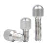 Tornillo manual moleteado de cabeza pequeña de acero inoxidable 304 Guwanji GB836 cabeza redonda simple grano vertical tornillo de ajuste