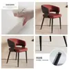 Silla italiana minimalista moderna, adecuada para uso doméstico, estilo nórdico, hotel, comedor informal, con respaldo, diseño flotante y taburete de restaurante creativo