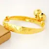 Pulsera para Bebé Estilo Étnico Oro Imitación con Palabras, Ajustable para Niños y Niñas, Adecuada para Niños de un Año y Recién Nacidos