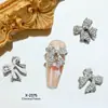 Lz Accesorios para Uñas con Lazo Estampado en Oro Estilo Japonés Nuevos de Lujo Ligero Material de Aleación Hueca Decoración Simple para Uñas Venta al por Mayor