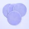 Almofada de Algodão Removedora de Maquiagem de Fibra de Bambu Veludo Cristal Xadrez Macio para Limpeza Facial Lavável Reutilizável Múltiplas Opções de Cor