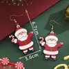 Brincos Decorativos de Papai Noel de Natal Estilo Europeu e Americano Transfronteiriços, Brincos Personalizados, Brincos Simples e Modernos Atacado