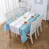 Mantel Peva Impermeable y a Prueba de Aceite Sin Lavado, Lujo Ligero y Tacto de Alta Gama, Tapete Cuadrado Simple de Dibujos Animados para Picnic, Mantel para Dormitorio de Estudiantes