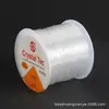 Cordón Elástico de Cristal Transparente 100m Hilo para Pulseras Hilo para Abalorios Hilo para Manualidades DIY Hilo Resistente al Desgaste Pulsera Cordón Elástico para Cuentas Budistas