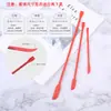Mini Raspador de Silicone de Ponta Fina com Duas Cabeças Conjunto de 3 Peças para Cavar Produtos Cosméticos e de Cuidados com a Pele Colher Raspadora de Manteiga e Geleia Venda por Atacado