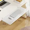 Tablero de extensión para escritorio, escritorio de oficina sin taladrar, organizador de escritorio expandible, plegable, ampliado y alargado, tablero de extensión con reposabrazos