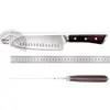 Faca de Chef de Aço Inoxidável Transfronteiriça com Cabo de Madeira Colorido 7 polegadas Faca de Cozinha Doméstica Faca para Frutas e Vegetais Faca de Cozinha para Chef