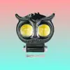 Foco LED para Motocicleta Doble Ojo Águila Doble Color Cañón Pequeño Faro para Vehículo Eléctrico Luz LED Modificada Impermeable