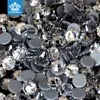 Pequeña Cantidad de Pedrería Blanca Hotfix de Alta Calidad para Ropa DIY, Pequeños Diamantes de Imitación Blancos para Zapatos, Diamantes de Imitación de Vidrio con Base Plana, Accesorios de Imitación de Diamantes Austriacos para Exportación