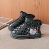 Botas de Nieve para Niñas Zapatos de Algodón 2026 Nuevo Otoño Invierno Zapatos Grandes de Algodón Antideslizantes Resistentes al Desgaste Suela Suave Con Pelusa Cálidos Zapatos para Niños