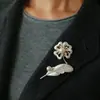 Broche Borboleta de Concha, Alto Padrão, Luxo Acessível, Nicho, Simples Elegante, Prendedor de Roupa, Terno, Acessórios de Vestuário com Pérolas