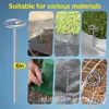 Las estacas redondas galvanizadas para jardín no se doblan fácilmente, se usan para fijar la tela antihierbas, tienen un agarre fuerte y se utilizan para la fijación del mantillo de jardín.