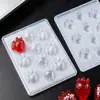 Yabei Grado Alimenticio DIY Ampolla PP Molde de Chocolate Molde para Gelatina y Pudín Molde para Pudín de Gelatina de Fresa