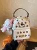 Mochila de Viaje para Mujer con Dibujos Animados Lindos, Nueva Tendencia y Moda, Simple, Ligera, Pequeña