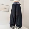 Pantalones para Niñas Talla Grande Estilo Primavera y Otoño 2026 Ropa Nueva de Otoño Estudiante de Secundaria Elegante Casual Niña Pierna Recta Hoja Torcida Pantalones de Pierna Ancha