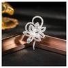 Broche Mujer Moda de Alta Gama Flor Corsage Pin de Pedrería Fijación de Traje Venta al por Mayor Accesorios de Ropa Pin de Solapa Adorno de Ropa Tendencia