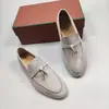 Novos Estilos de Mocassins 2026, Slip-On Confortáveis Suede com Borla Sapatos Baixos, Estilo Old Money Retro Sapatos Casuais Preguiçosos Baixos