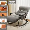 Sofá Preguiçoso para Reclinar e Dormir, Adequado para Uso Doméstico no Quarto ou Sala de Estar, Cadeira de Balanço para Varanda, Poltrona Reclinável para Adultos de Lazer, Dobrável para Cochilo, Metabo