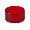 Portavelas redondo de cristal rojo muy atractivo para decoración del hogar, montaje de mesa, bodas y decoración de ambiente romántico azul verdoso
