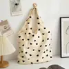 Nova Bolsa de Lona Texturizada, Bolsa Tiracolo Estilo Colete Amor, Bolsa de Mão de Grande Capacidade, Necessaire Portátil, Transfronteiriça