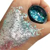 Nueva Sombra de Ojos de Moda con Deslumbrantes Fragmentos de Polvo Brocado Nube Ópalo, Polvo Camaleónico Sueño del Amanecer y Decoraciones de Uñas de Alto Brillo