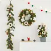 Decoración de Atmósfera de Árbol de Navidad Transfronteriza Pino Nobel Adornos de Escritorio Nueva Disposición Guirnalda Cafetería Navidad Ratán Navideño