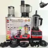 Licuadora 4 en 1 de gran capacidad de 4 L para uso comercial de acero inoxidable, máquina trituradora de pared de metal, picadora de carne, trituradora de hielo, exprimidor
