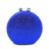 Bolsa de Mano para Fiesta con Incrustaciones de Diamantes Bolsa de Mano Clutch Spot Bolsa para Banquete de Bodas Reunión Anual Bolsa de Diamantes Bolso de Noche Bolso con Cadena de Cristal para Mujer Bolso Redondo