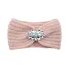 Banda para el cabello tejida con incrustaciones de diamantes de estilo europeo y americano, protector de orejas, tejido para lavar la cara, accesorios deportivos de yoga, diadema de lana cálida.