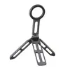 Soporte de Teléfono Móvil de Viaje Popular de Aleación de Aluminio Transfronterizo Magnético de Doble Cara Conveniente Giratorio Plegable Soporte de Trípode para Teléfono Móvil
