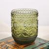 Vaso de Agua de Vidrio de Girasol de Celebridad de Internet Vaso Creativo en Relieve de Girasol Verde Vaso Diamante para Jugo Vaso Rosa para Niña