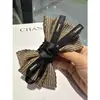 Grampo de Cabelo Laço de Tecido Pied-de-Poule Recheado Estilo Preppy Fresco Parte de Trás da Cabeça Elegante Clipe Superior Clipe Banana Novo Estilo