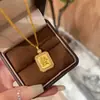 Collar de la Marca de la Fortuna Explosiones de Caperucita Roja 2025 Nuevo Método Antiguo Punto de Suerte Nafu Alambre Dibujado Cadena Delicada para la Clavícula