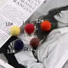 DIY Coreano-estilo bonito lã feltro cor sólida bola de cabelo artesanal bola 2cm acessórios para cabelo brincos brincos roupas sapatos e chapéus