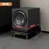 Bandeja para Altavoz Soporte de Audio Estantería Pies para Subwoofer Soporte Altavoces de Cine en Casa de Pie Tablero de Absorción de Choques de Doble Capa