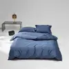 Juego de Cuatro Piezas Estilo Hotel de Lujo Algodón de Fibra Larga 100s Todo Algodón Puro Algodón Satén Ropa de Cama Nude Sábana de Dormir Sábana Ajustable