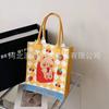 Venta al por mayor, nueva bolsa de fieltro de gran capacidad, sencilla y combinable, con patrón personalizable, impresión a color, para publicidad, bolso de hombro de fieltro