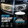 Creme Removedor de Amarelamento de Farol Kineshinex, Agente de Reparo de Amarelamento e Oxidação de Farol de Carro, Creme Removedor e Clareador de Amarelamento